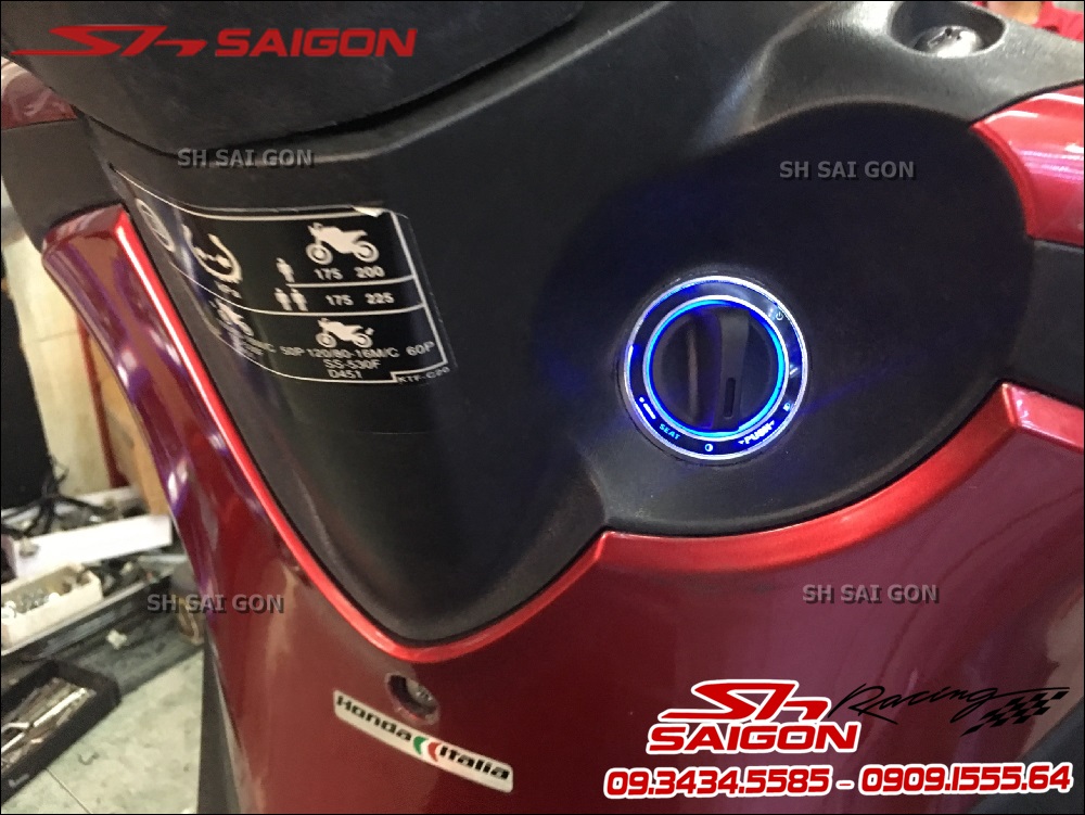 SH Nhập 150i lắp khóa chống trộm smartkey chính hãng Honda cao cấp giá rẻ tại SH Sài Gòn